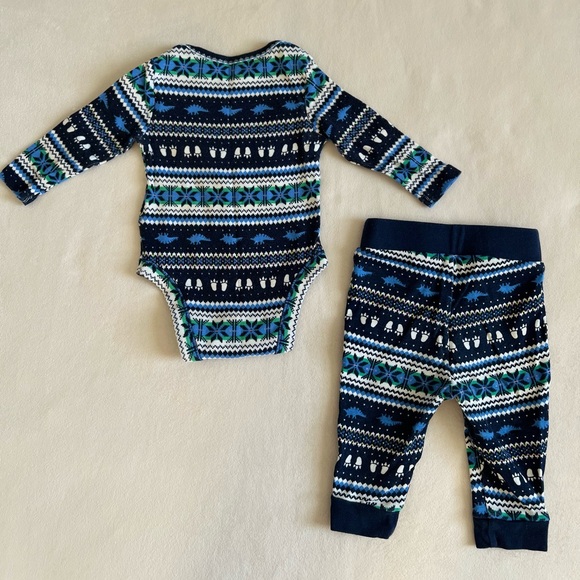 Old Navy Baby Boy 2 Piece Cotton Outfit Set 3-6 Months - Picture 2 of 8